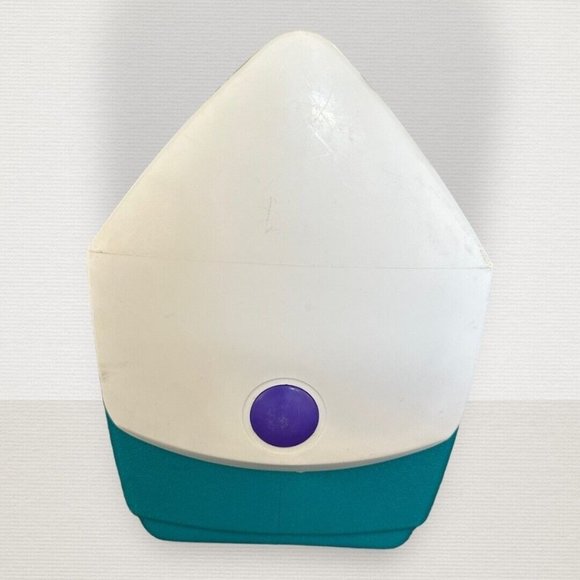 Vintage Igloo S'Cool Mate Mini Lunch Box Personal Cooler Purple Teal White 90’s - Picture 7 of 10